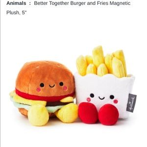 Burger and fries from Hallmark plush